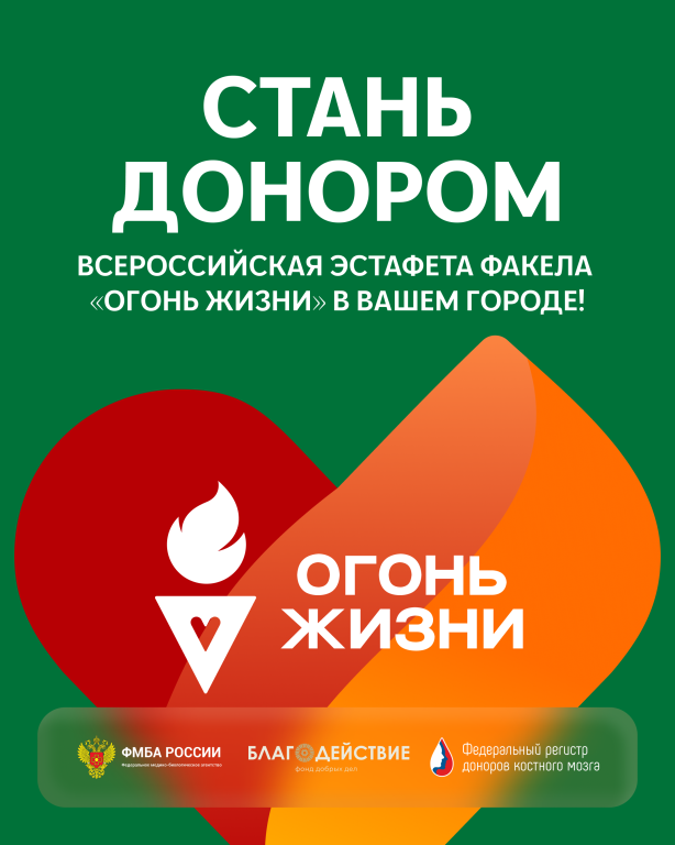 Всероссийская эстафета факела «Огонь жизни».