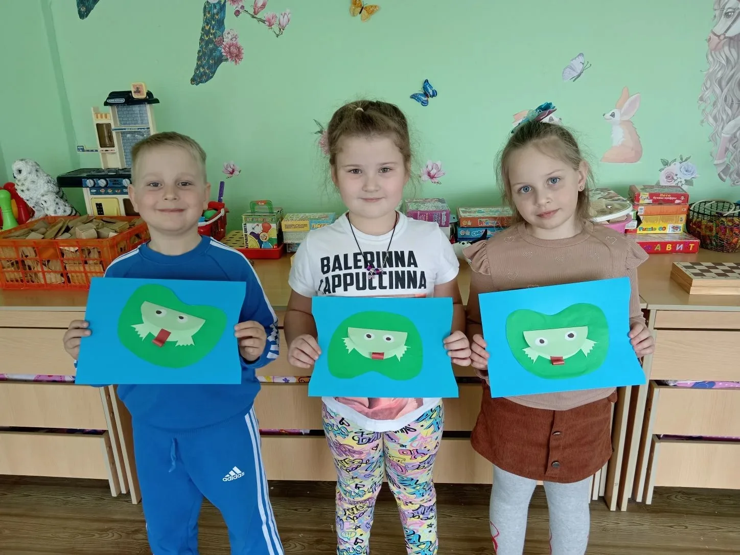 Аппликация &amp;quot;Весёлый лягушонок&amp;quot;#НавигаторыДетства71.